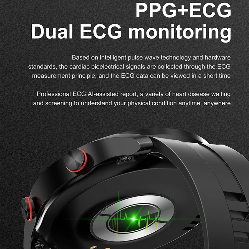 Montre Intelligente avec EKG et Moniteur de Pouls – SmartGuard