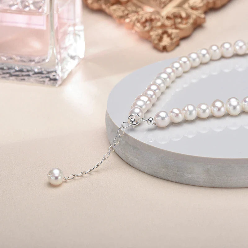 Bracelet en Argent avec Perles d'Eau Douce | 1+1 GRATUIT