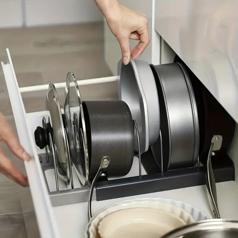 Organisateur de Casseroles et Poêles Extensible