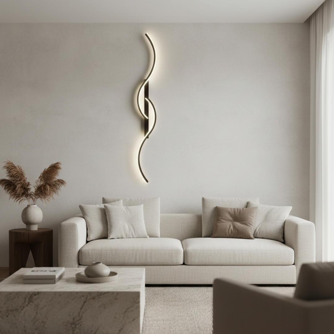 Applique Murale LED Élégante - Appliques Murales Modernes en Aluminium pour Intérieurs Stylés