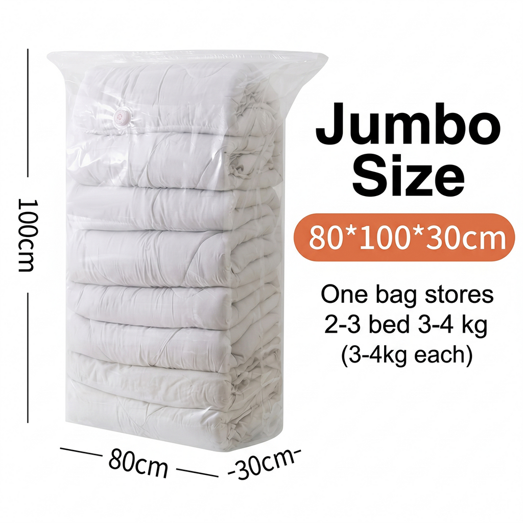 VACUNOVA – Sacs de Compression Sans Pompe pour un Gain de Place Facile