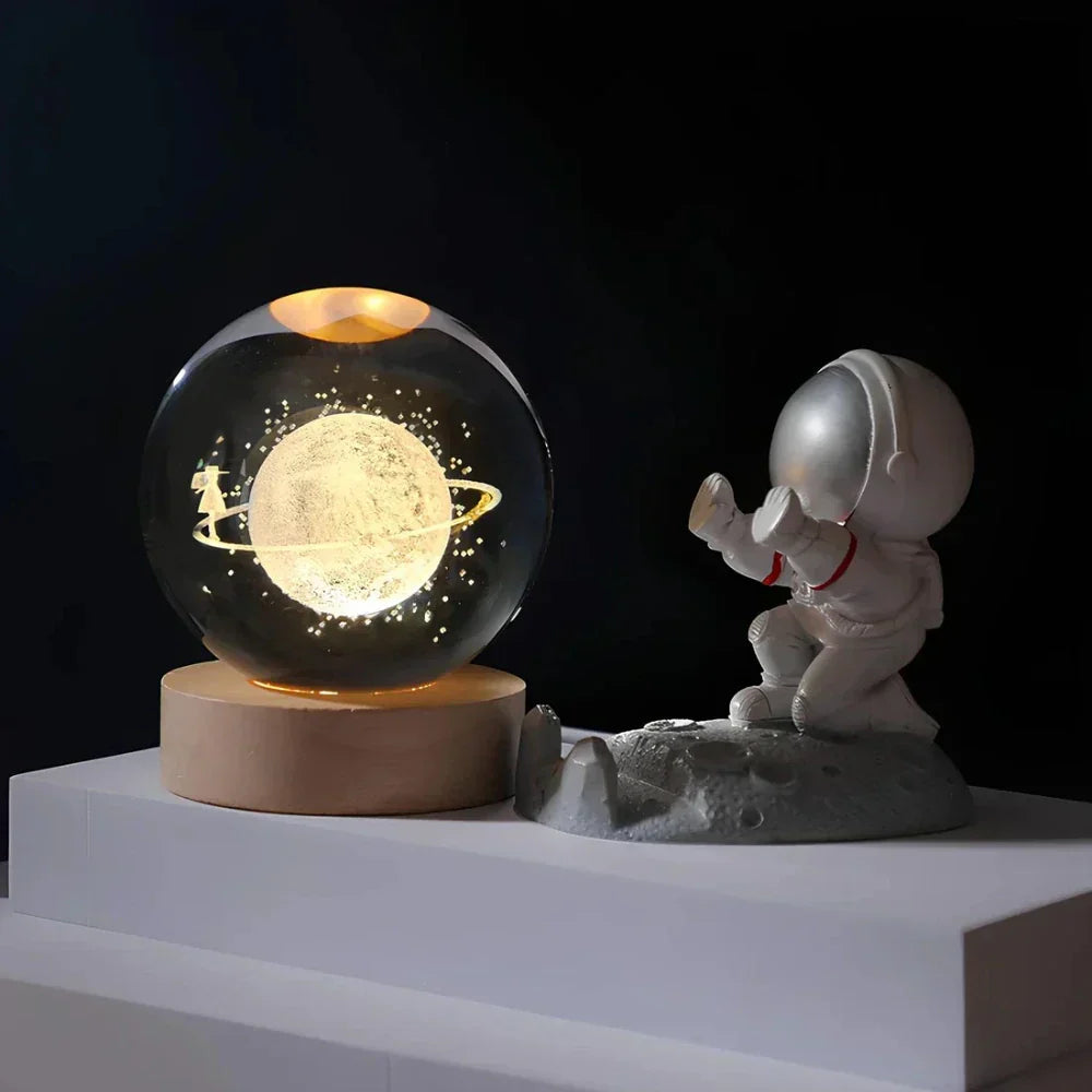 Boules de Cristal Gravées en 3D - Celestia