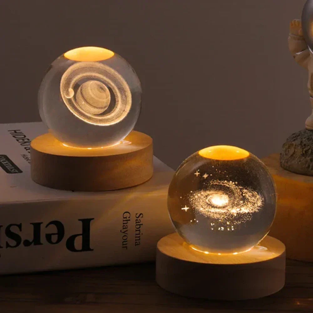 Boules de Cristal Gravées en 3D - Celestia
