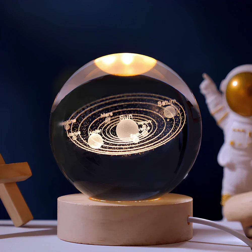 Boules de Cristal Gravées en 3D - Celestia