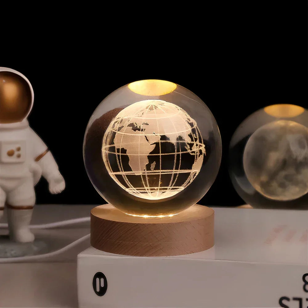 Boules de Cristal Gravées en 3D - Celestia