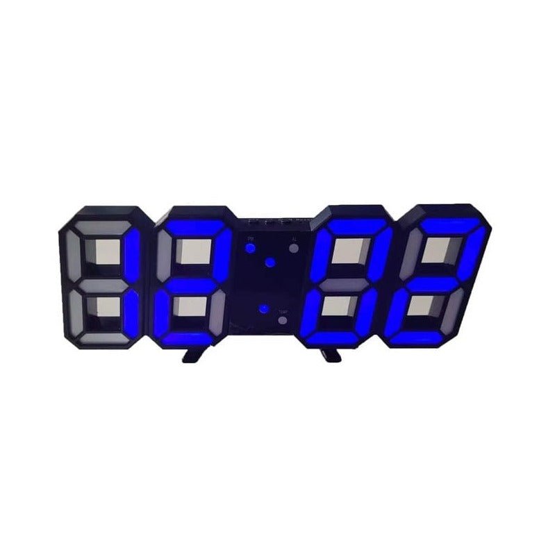 Horloge murale LED 3D numérique – Design moderne avec fonction de variation de luminosité et visibilité optimale