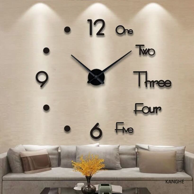 Horloge Murale 3D Stylée - TimeFlow