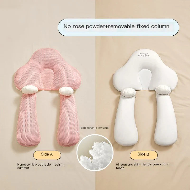 SnuggleNest™ | Coussin de bébé respirant avec housse lavable