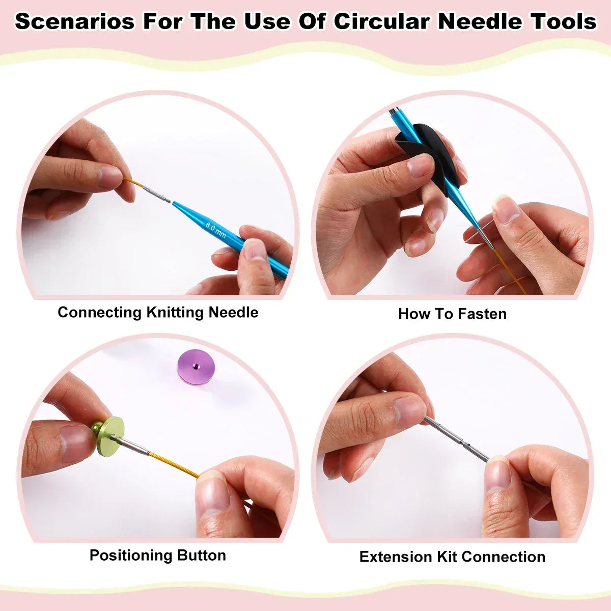 KnitFlex™ | Ensemble d'aiguilles circulaires interchangeables