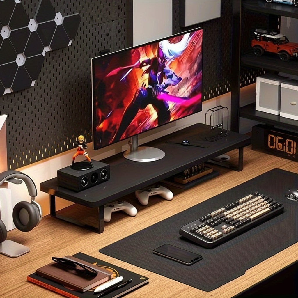 MODURA - Support de moniteur de bureau en acier carbone et organisateur