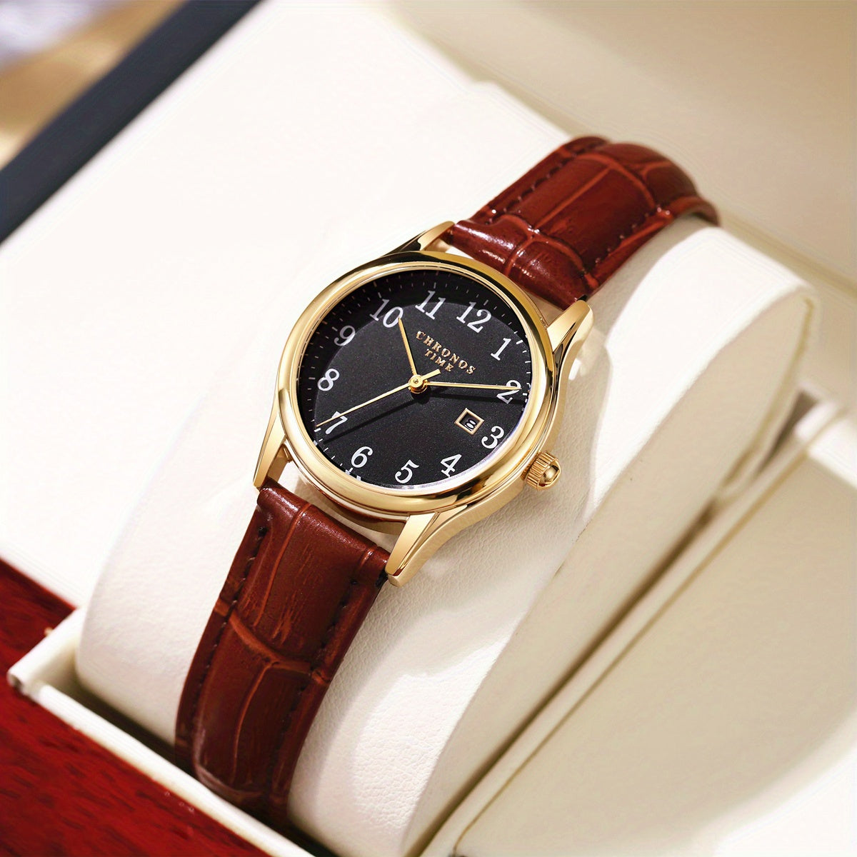 Skanto | Montre Élégante pour Femme - Montre Carrée avec Bracelet en Similicuir | Cadeau Parfait pour Elle