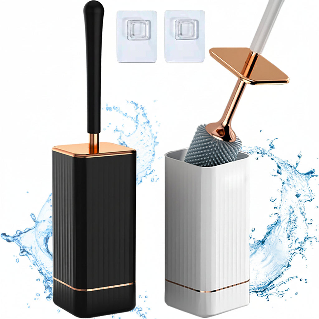 BATHORIA - Brosse de Nettoyage de Salle de Bain Moderne avec Support Durable