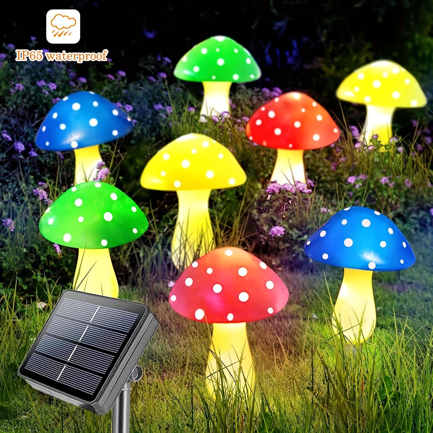 Champignons Magiques de Jardin - Éclairage Ludique pour l'Extérieur