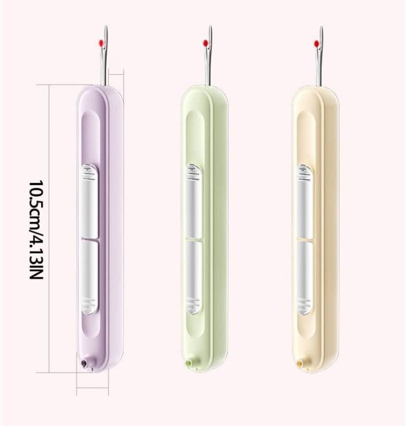 Outil de couture 2-en-1 – Enfile-aiguille pratique et découd-vite (x2)