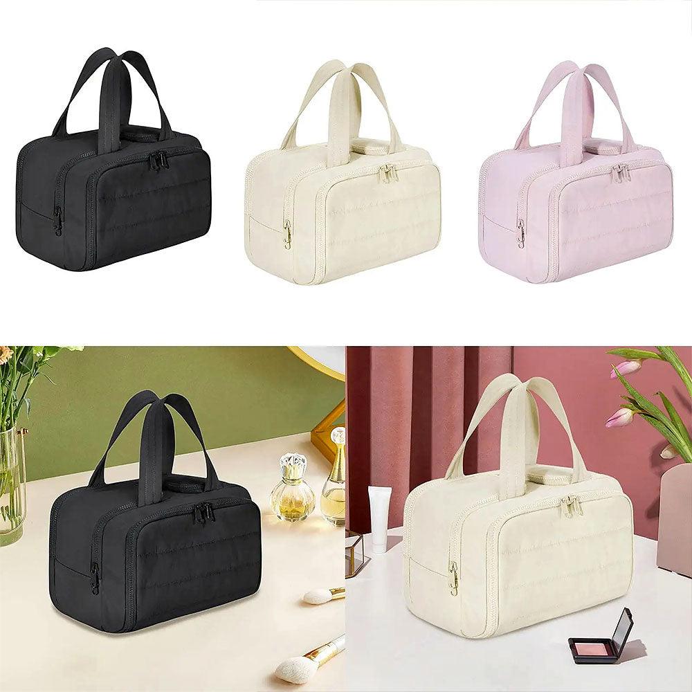 Skanto | Trousse de Toilette Puffy 4-en-1 pour Femmes – Grand Organisateur de Voyage pour Maquillage et Soins de la Peau