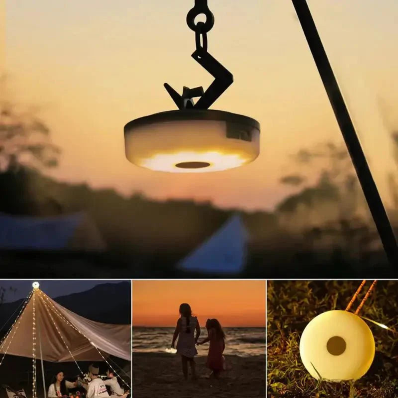 Lampe de camping rétractable 4-en-1