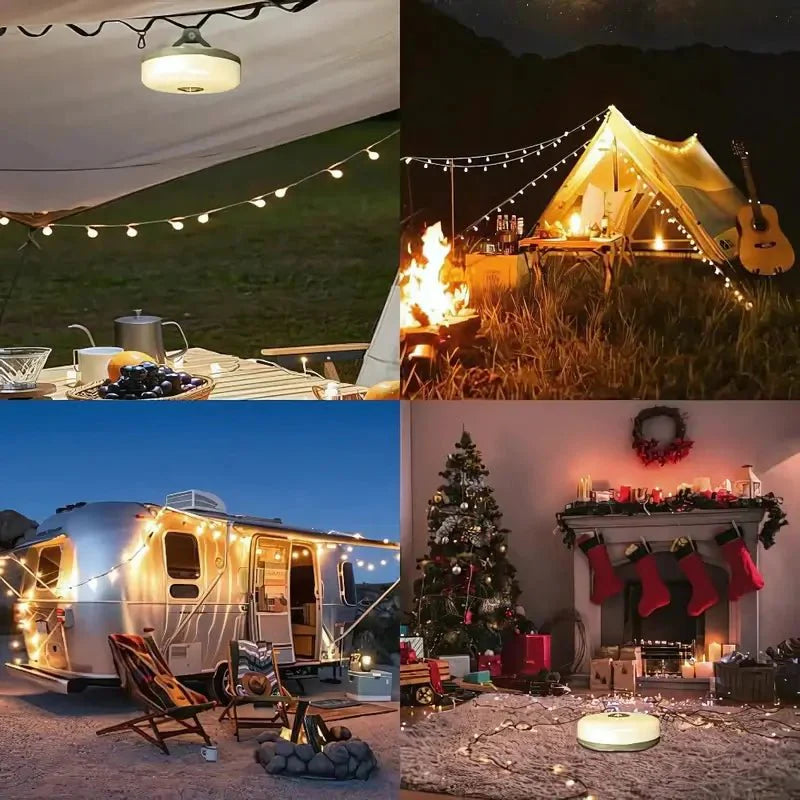 Lampe de camping rétractable 4-en-1