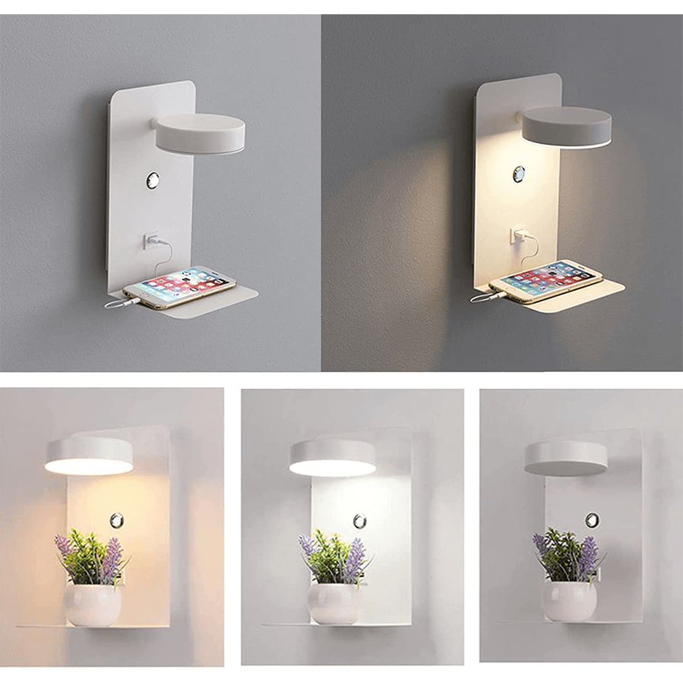 Hub d'éclairage avec Station de Charge - Éclairage Élégant et Réglable