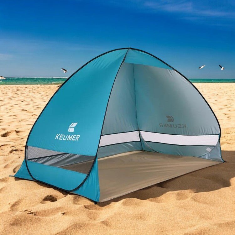 Journées à la Plage Faciles – Tente Pop-Up pour Familles avec Protection UV et Anti-Vent