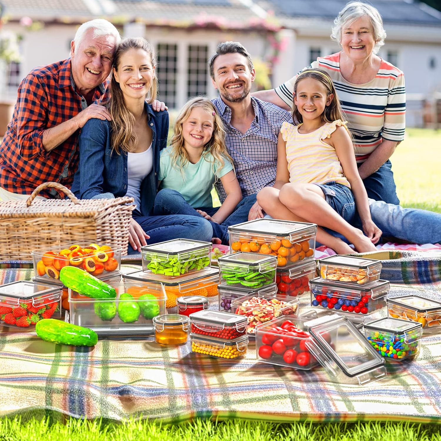 Ensemble de stockage alimentaire hermétique de 40 pièces - SnapStore