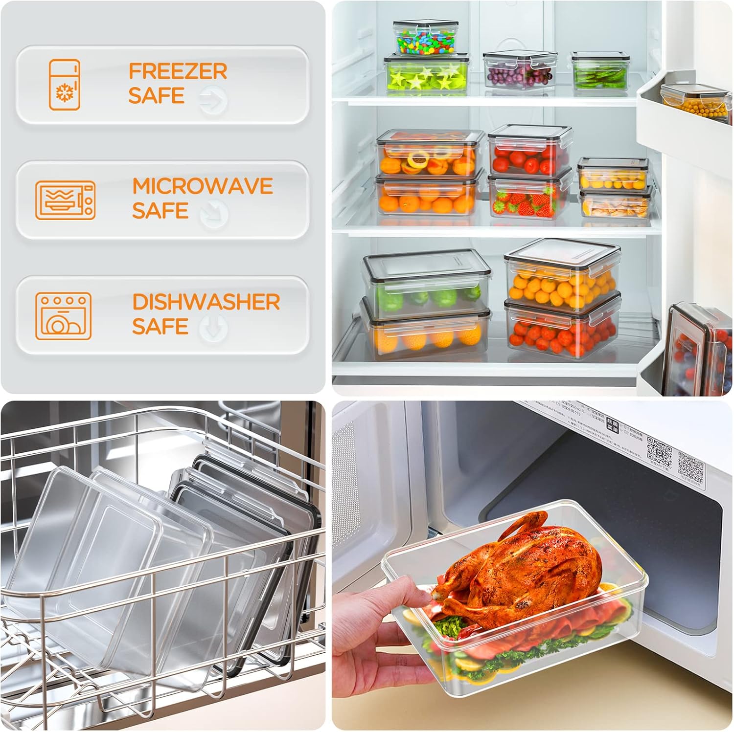 Ensemble de stockage alimentaire hermétique de 40 pièces - SnapStore