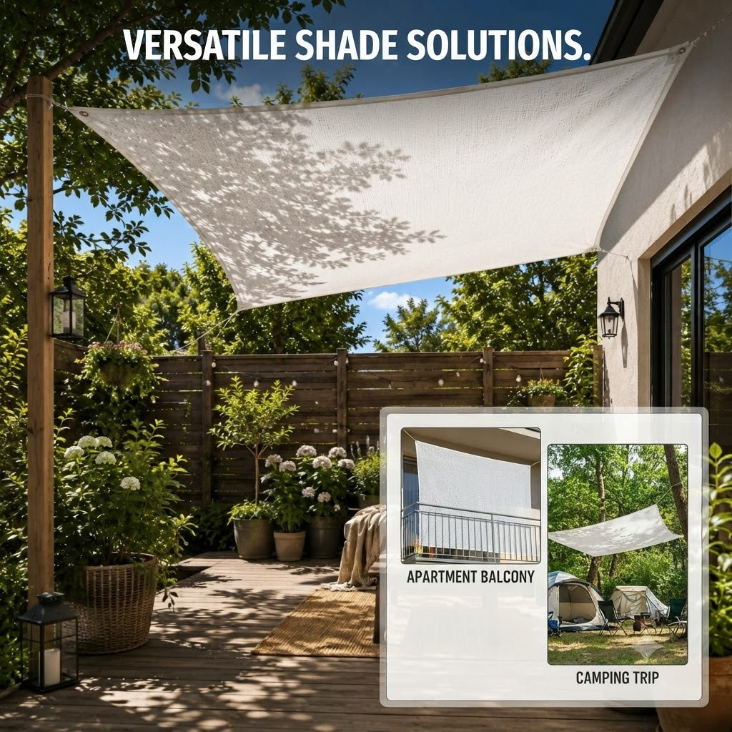 Écran d'ombre HDPE avec protection UV pour terrasse et balcon