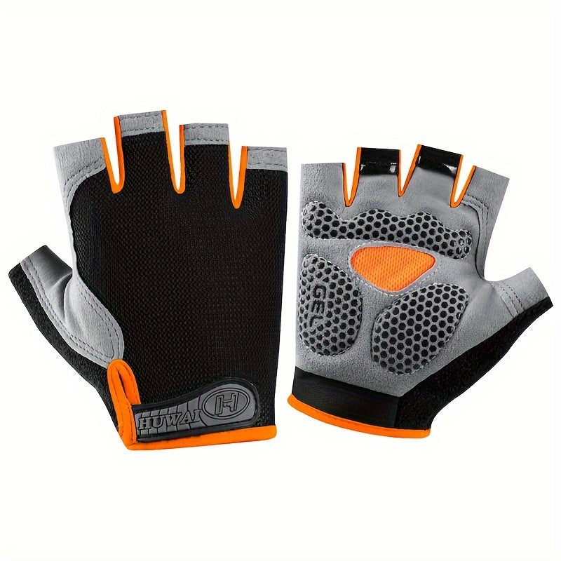 ATHLETIQ - Gants légers d'extérieur à demi-doigts pour hommes et femmes