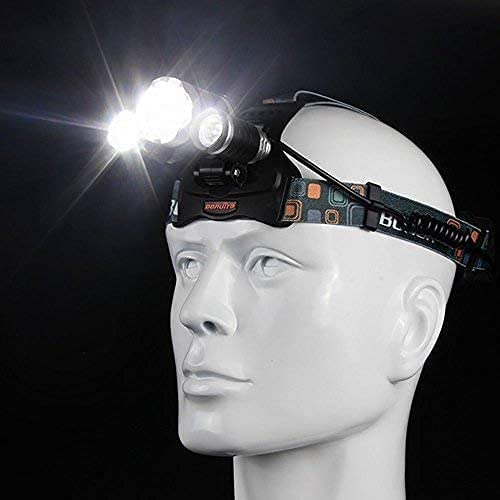 Skanto | Hqdz-Td 20000 Lumen Lampe Frontale Rechargeable - Étanche, Lumière Réglable Pour Extérieur, Chasse, Camping