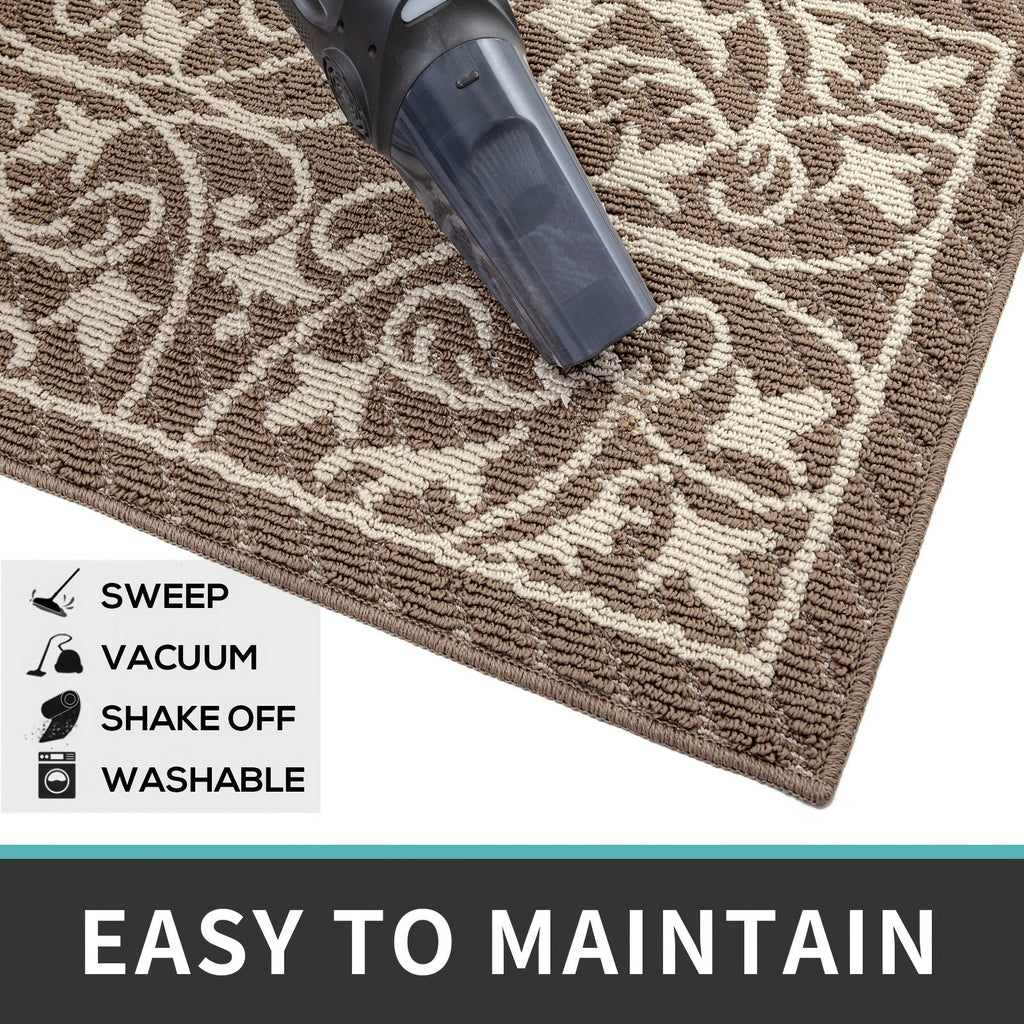 PUREHOME - Tapis d'entrée intérieur à profil bas antidérapant 1 pièce