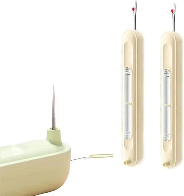 Outil de couture 2-en-1 – Enfile-aiguille pratique et découd-vite (x2)