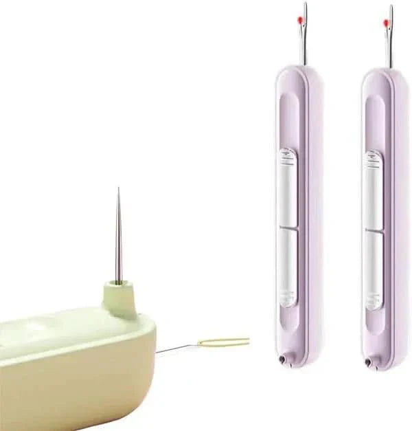 Outil de couture 2-en-1 – Enfile-aiguille pratique et découd-vite (x2)