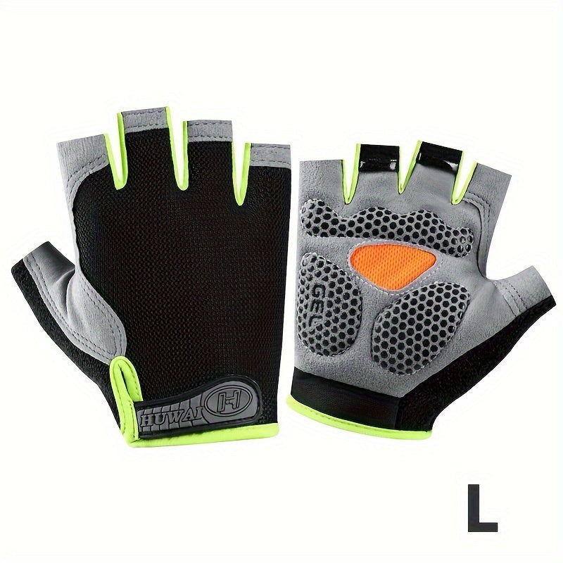 ATHLETIQ - Gants légers d'extérieur à demi-doigts pour hommes et femmes