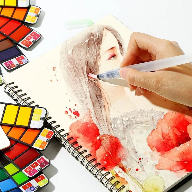 Creativo™ | Ensemble de Aquarelle Ensemble de voyage pratique pour aquarelle