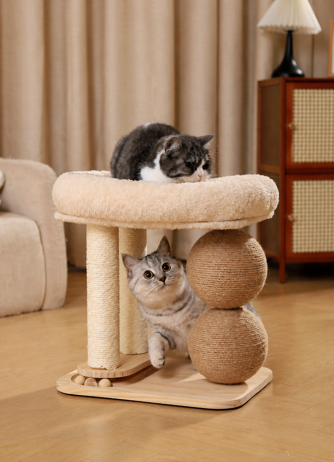 Jouet en Sisal Durable pour Chats - Boule à Gratter