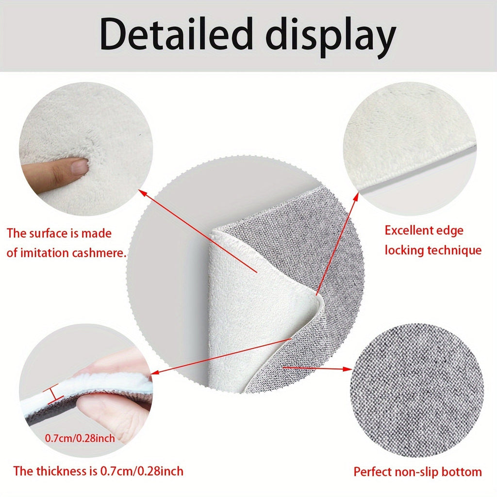 Tapis de Bain Feuilles – Absorbant, Doux et Confortable pour la Salle de Bain