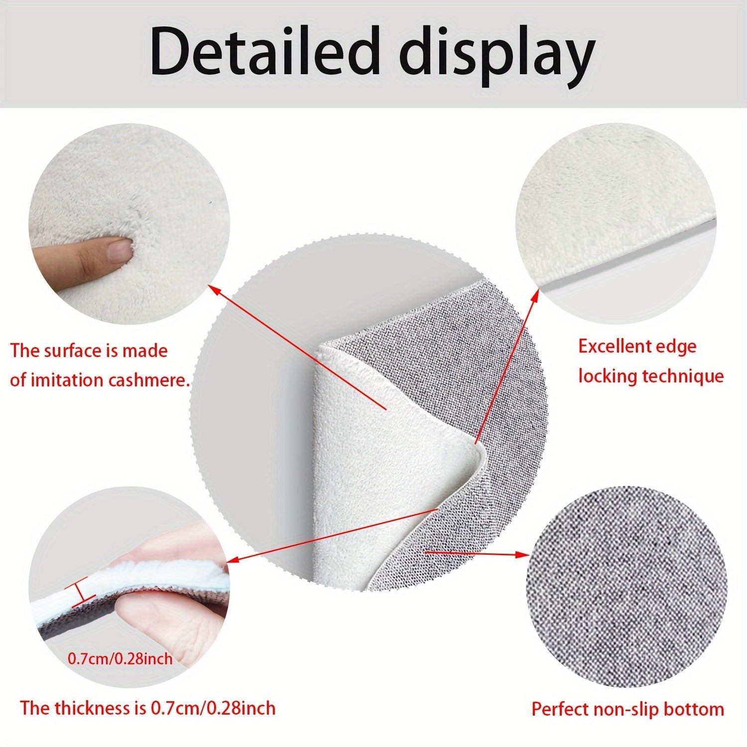 Tapis de Bain Feuilles – Absorbant, Doux et Confortable pour la Salle de Bain