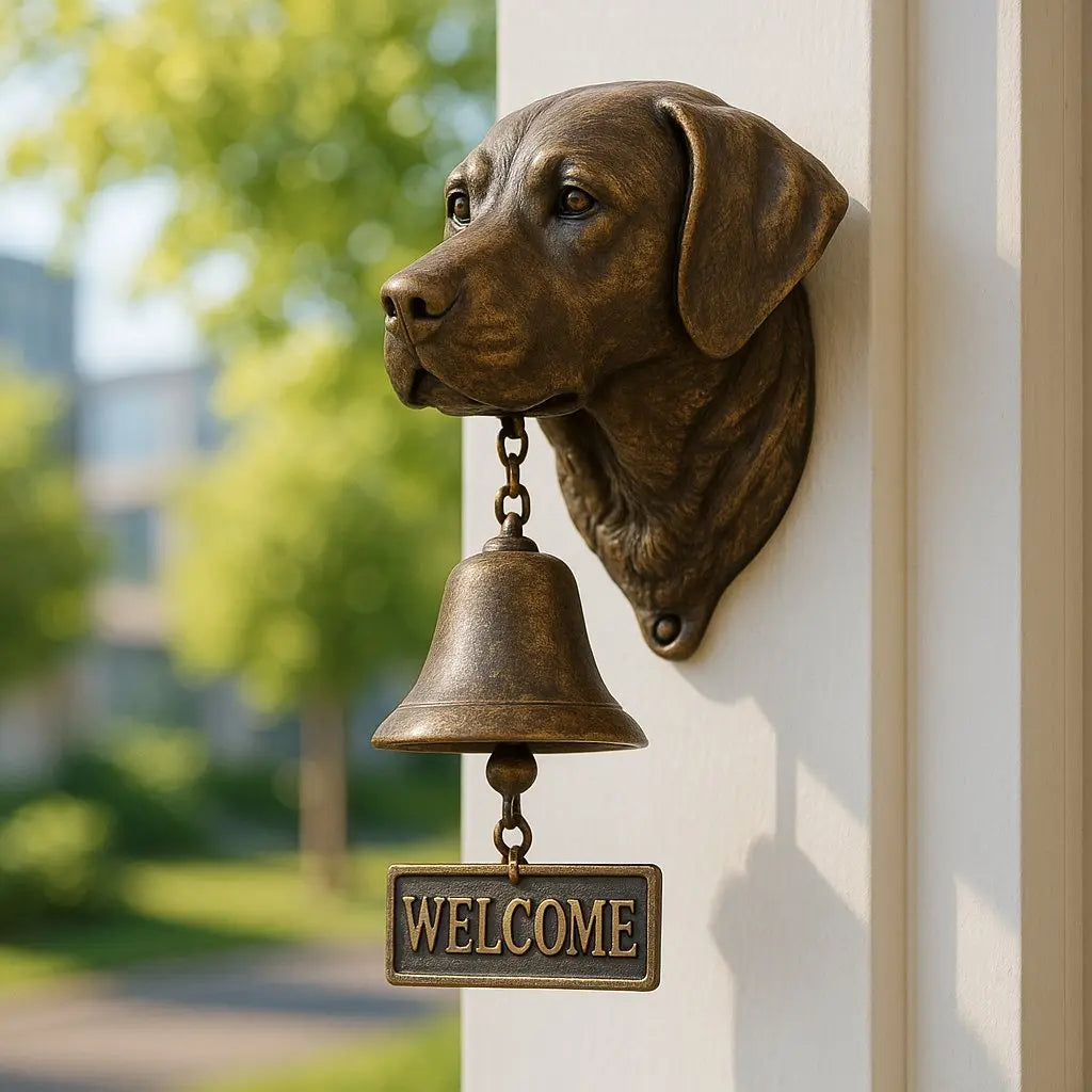 GuardianBell™ | Cloche de bienvenue Berger Allemand — Symbole de protection et d'hospitalité