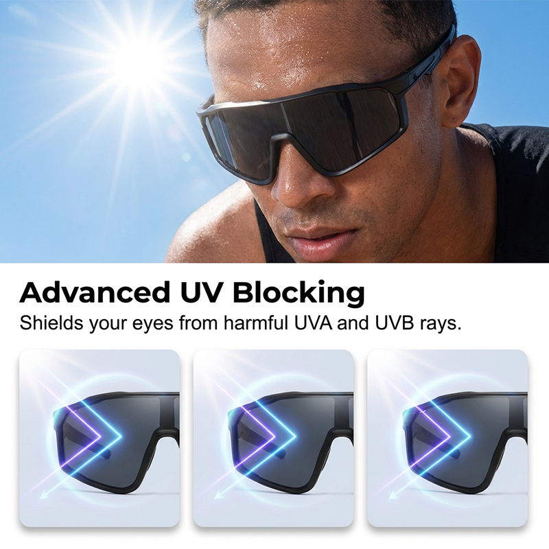 VisionFlex™ | Lunettes de sport – Photochromiques, protection UV & design panoramique