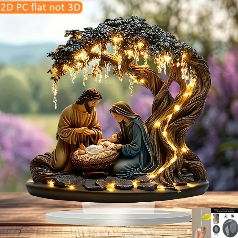 FaithLight - Scène de crèche lumineuse