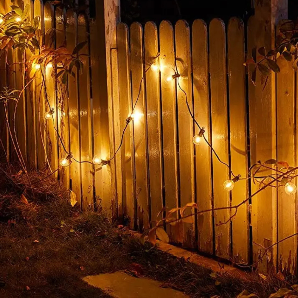 Guirlandes Solaire Extérieures - Lumières LED Globe pour Décoration de Jardin