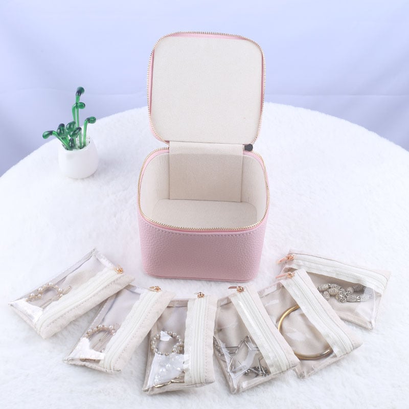 JewelVault™ | Organisateur de bijoux portable avec poches zippées