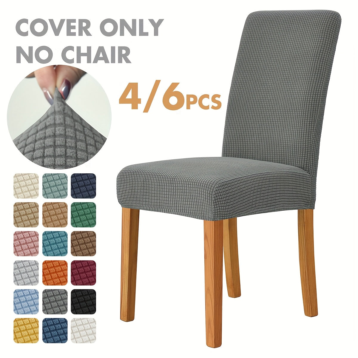 VELVORA FIT – Housses Élastiques Élégantes pour un Renouvellement Instantané des Chaises