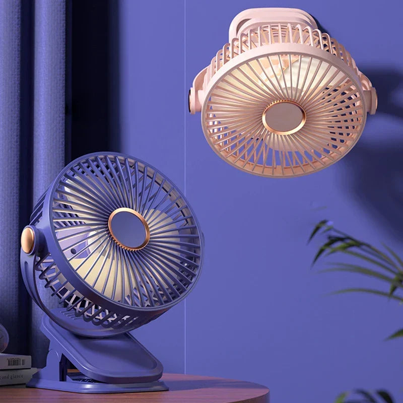 ClipBreeze™ | Ventilateur à clip USB silencieux avec 5 vitesses