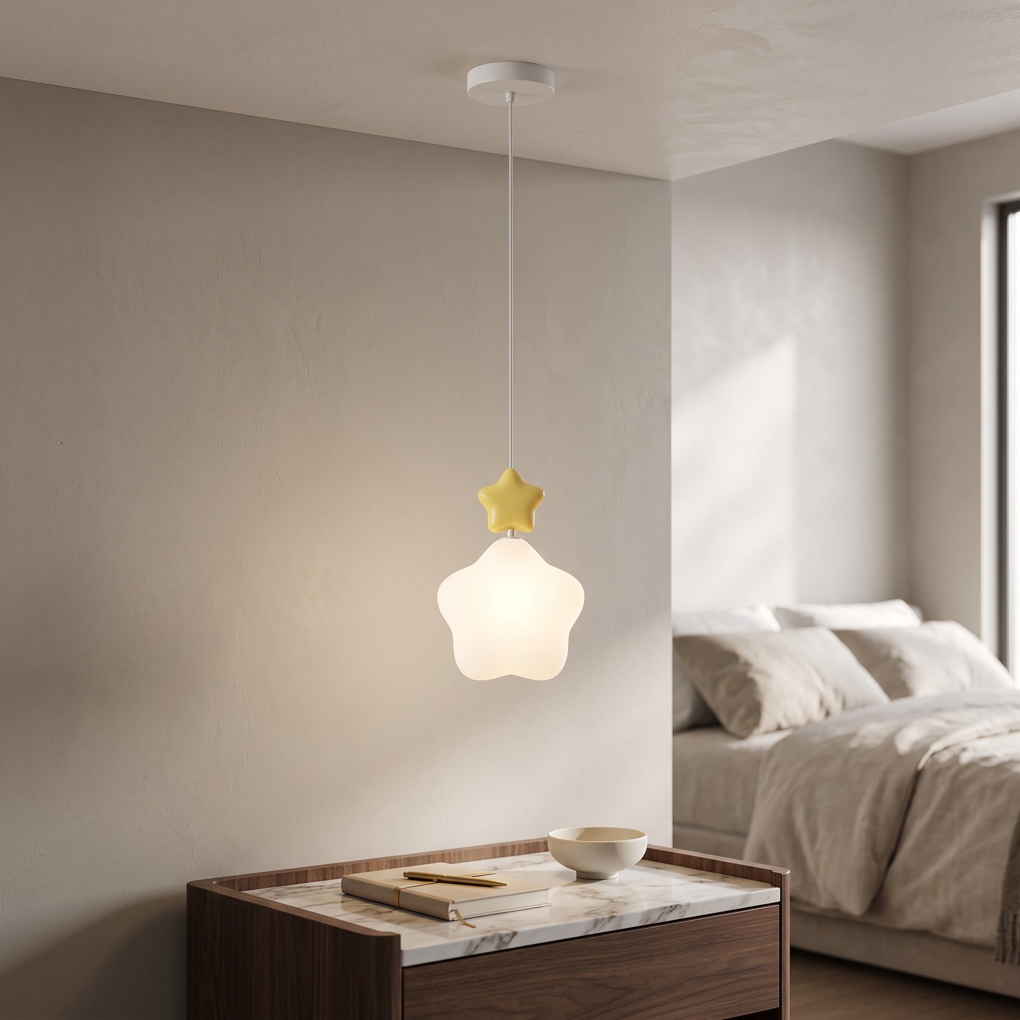 Lampe de plafond Nuage et Étoile LED pour Chambre d'Enfant