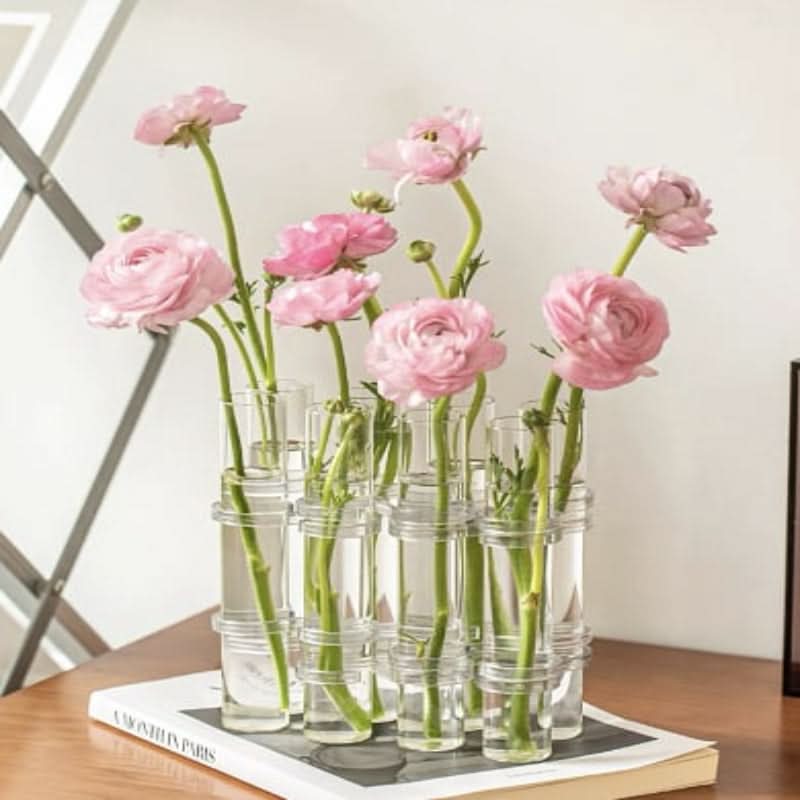 Vase modulaire élégant pour des arrangements floraux créatifs