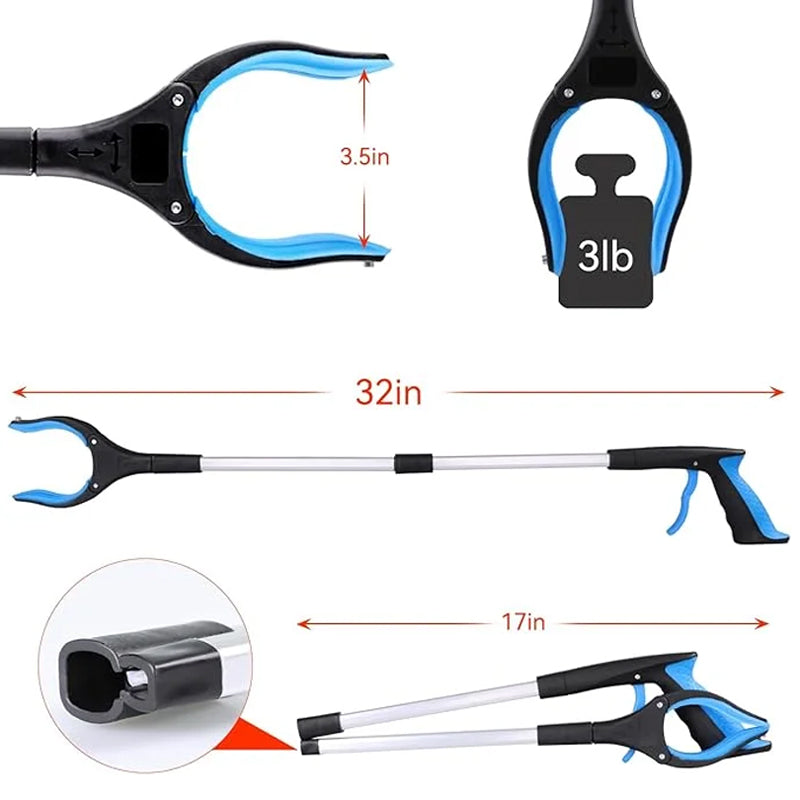 Grappin pliable avec clip rotatif à 360°