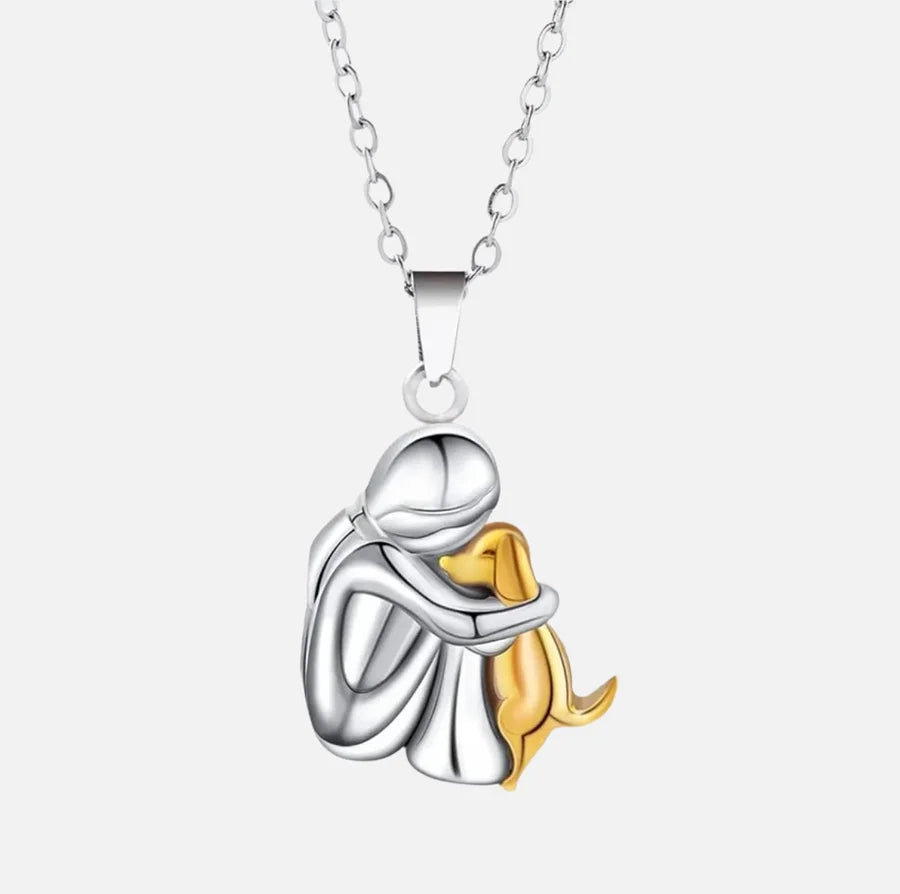 Skanto | Collier PawHeart – Bijoux pour les amoureux des chiens avec empreinte de patte