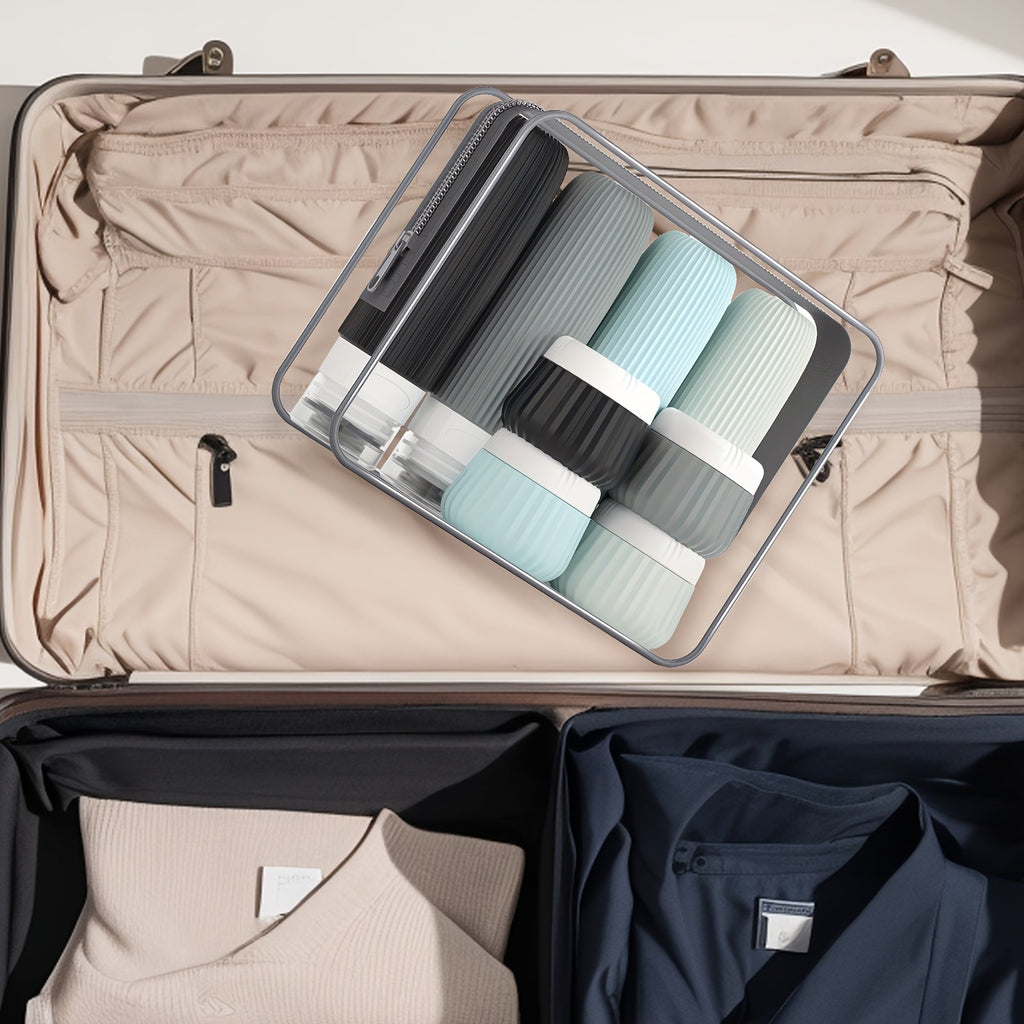 Set de Flacons de Voyage Pratiques – Sûrs et Pratiques pour Voyager
