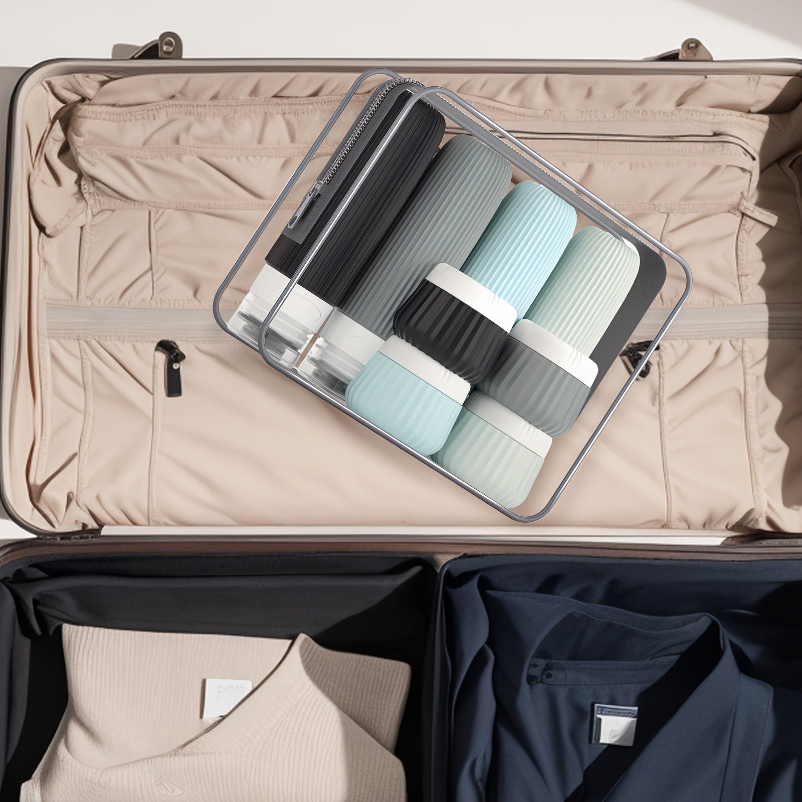 Set de Flacons de Voyage Pratiques – Sûrs et Pratiques pour Voyager