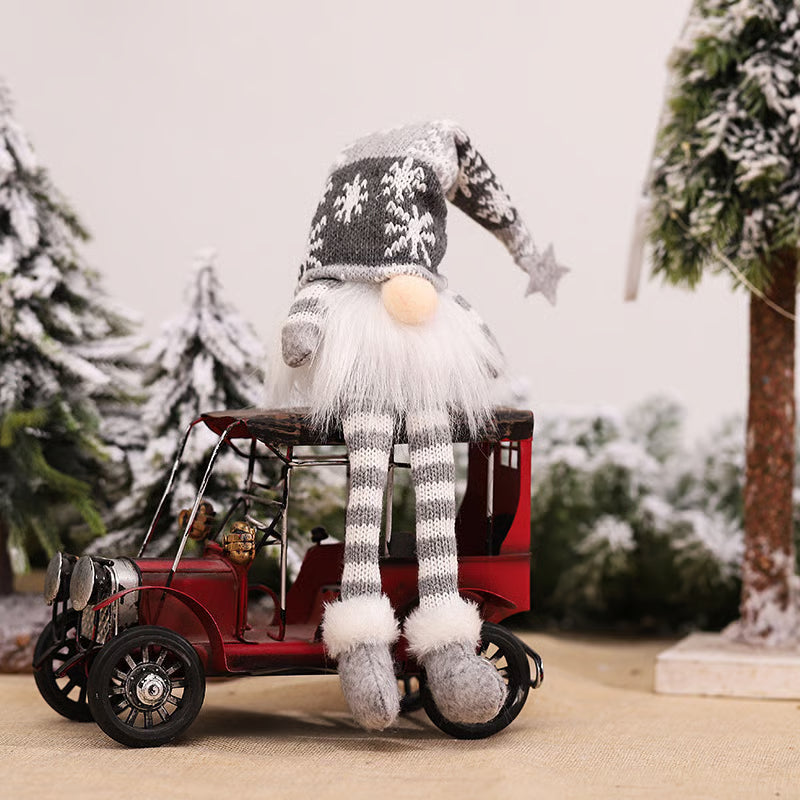 Lutin de Noël avec lumière LED | Figurine décorative faite à la main | Design nordique